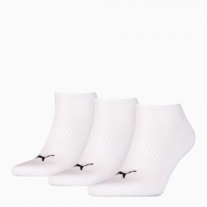 Calcetines Puma Acolchados Sneaker Socks 3 pack Mujer Blancos | 6052934-JD
