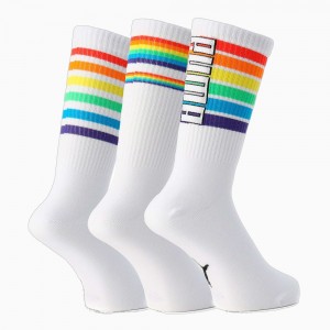 Calcetines Puma Socks - 3 Pack Hombre Blancos | 1892640-AE