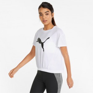 Camiseta Puma Modern Sports Moda Tee Mujer Blancos | 0796423-KJ