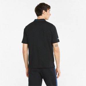 Camiseta Puma Polo Hombre Negros | 3569870-TO