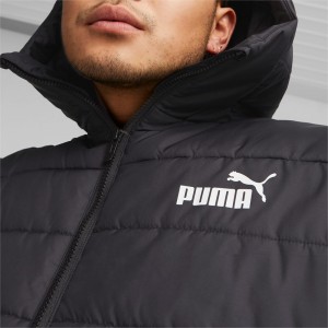 Chaquetas Puma Essentials Acolchado Hombre Negros | 5190423-TX