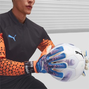 Equipo Puma ULTRA Ultimate 1 Negative Cut Football Goalkeeper's Gloves Hombre Naranjas Azules | 1207693-BL