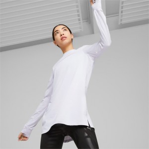 Ropa Deportiva Puma Modest Activewear Long Sleeve Entrenamiento Tee Mujer Lavanda | 2695703-VH