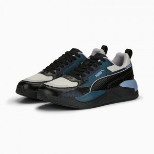 Tenis Puma X-Ray 2 Square Mujer Negros Grises Azules | 0456281-MA