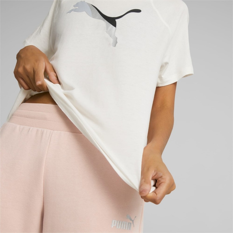 Camiseta Puma EVOSTRIPE Tee Mujer Blancos | 8235076-GK