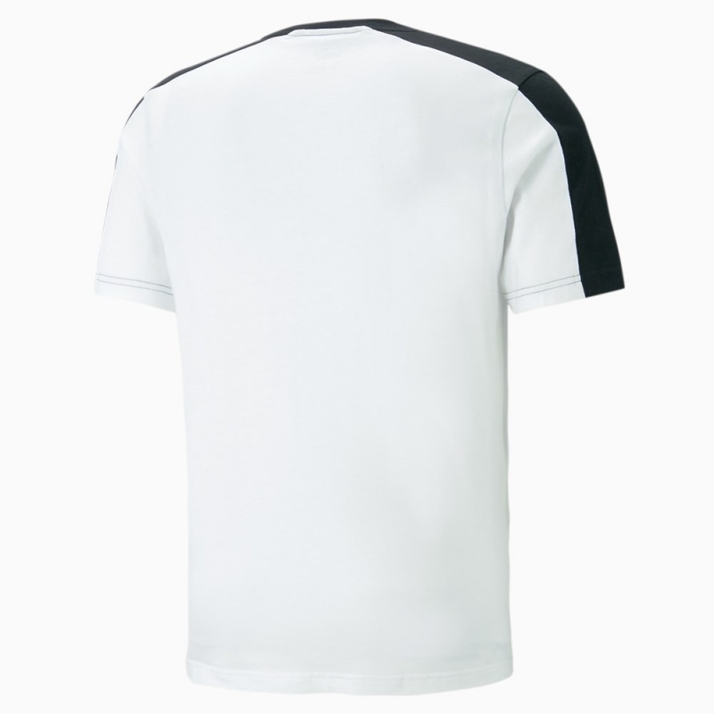 Camiseta Puma Essential BLOCK x TAPE Hombre Negros | 9407132-BR