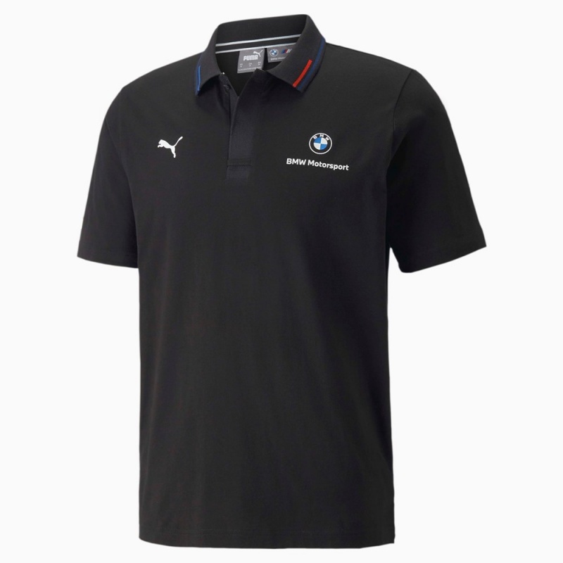 Camiseta Puma Polo Hombre Negros | 3569870-TO