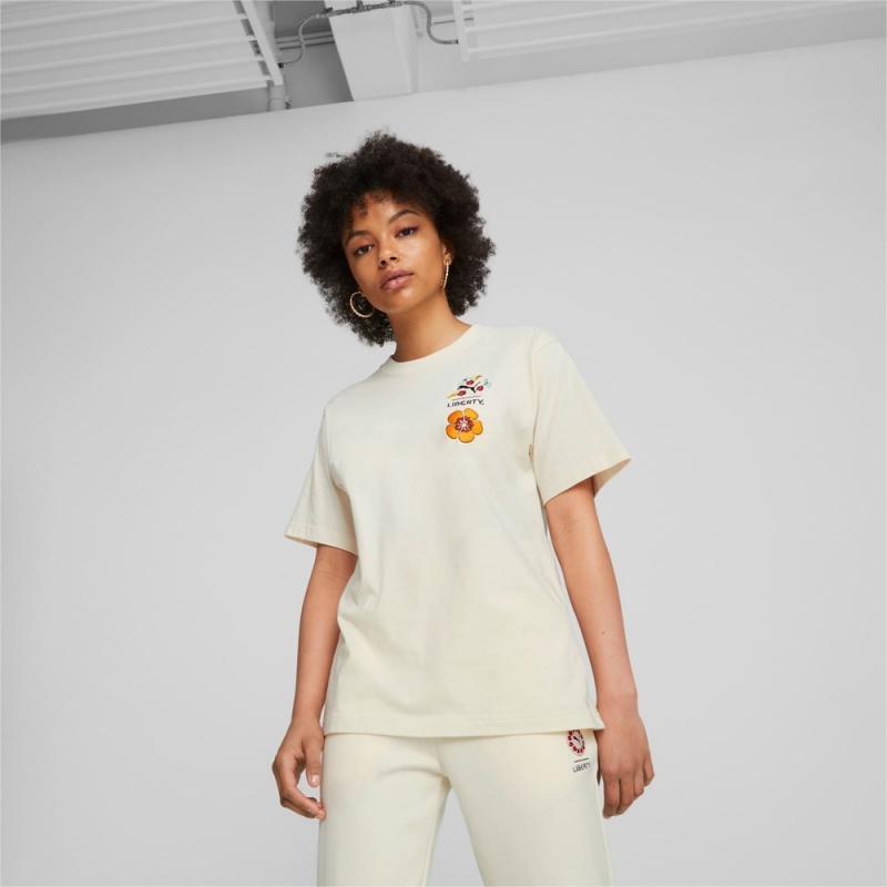Camiseta Puma x LIBERTY Estampados Tee Mujer Pristine | 7628019-GL