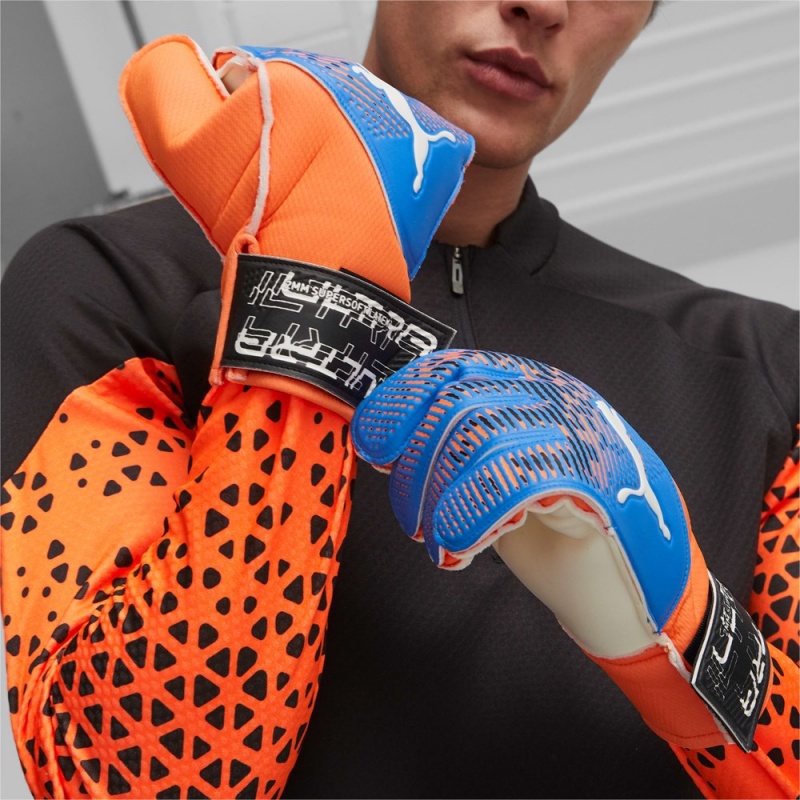 Equipo Puma ULTRA Grip 4 RC Goalkeeper Gloves Mujer Naranjas Azules | 6542893-BL