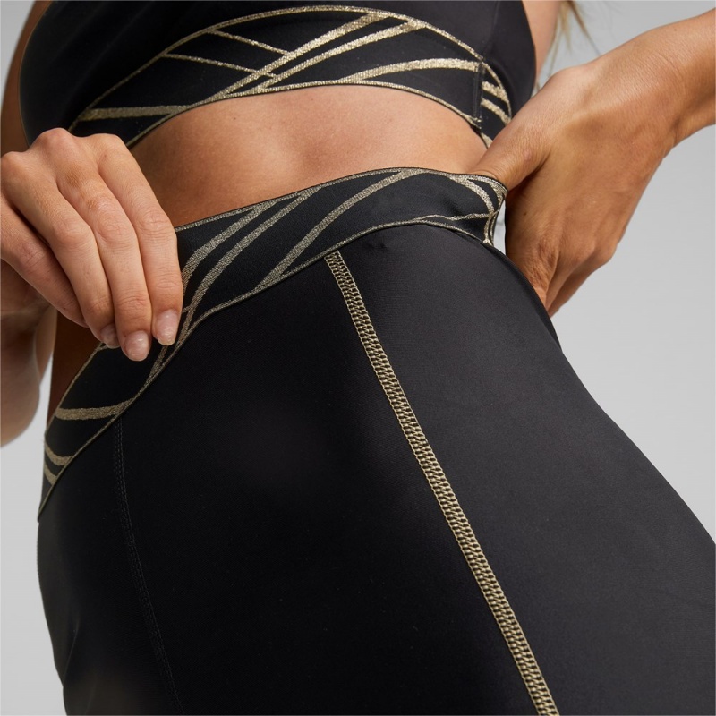 Leggins Puma Deco Glam High Cintura Full-Length Entrenamiento Mujer Negros | 7549368-XY