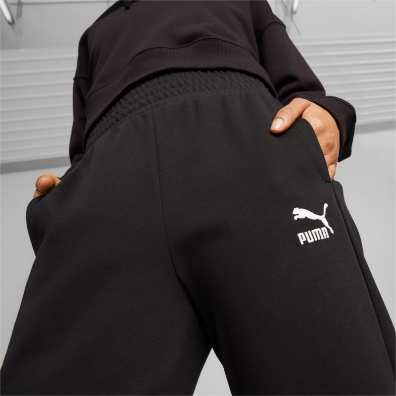 Pantalon Puma T7 High Cintura Mujer Negros | 5970846-FL