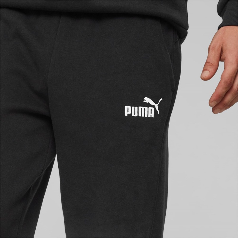 Pantalones Deportivos Puma Essentials Elevated Hombre Negros | 1728459-FS