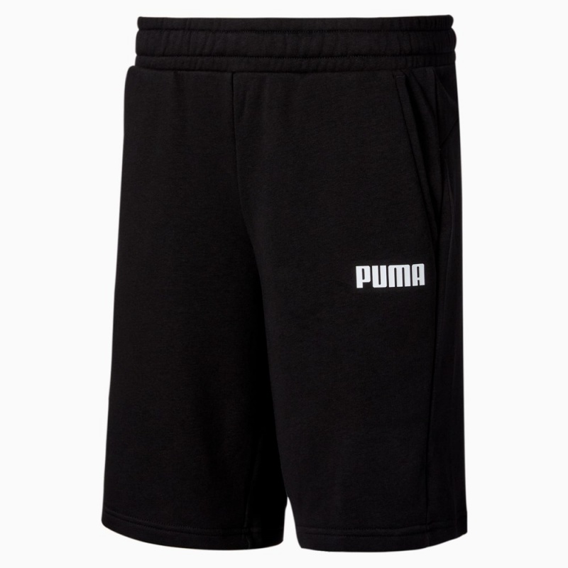 Short Puma Essentials Sweat Hombre Negros | 0378214-FW