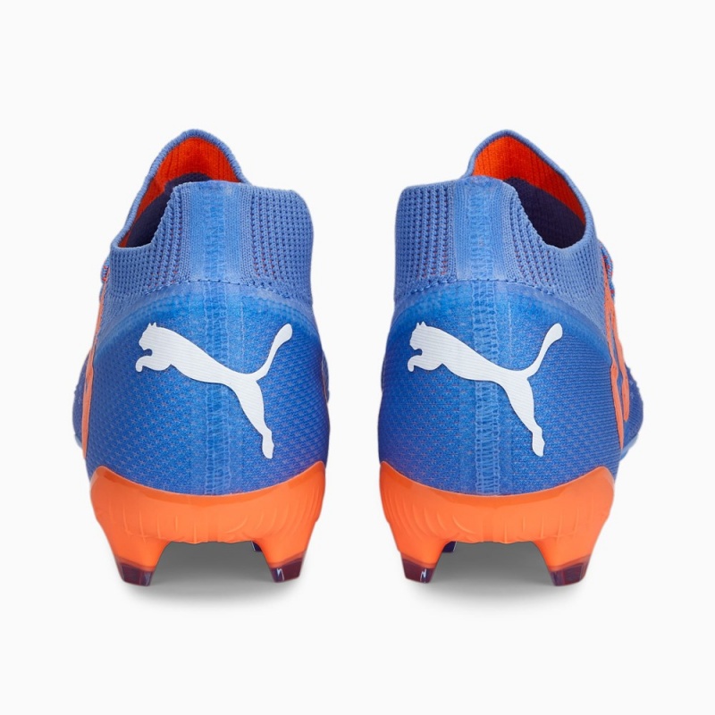 Tacos de Futbol Puma FUTURE ULTIMATE FG/AG Hombre Azules Blancos Naranjas | 6972503-AY