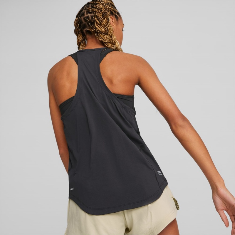 Tops Puma SEASONS coolCELL Trail Correr Tank Mujer Negros | 6832945-UM